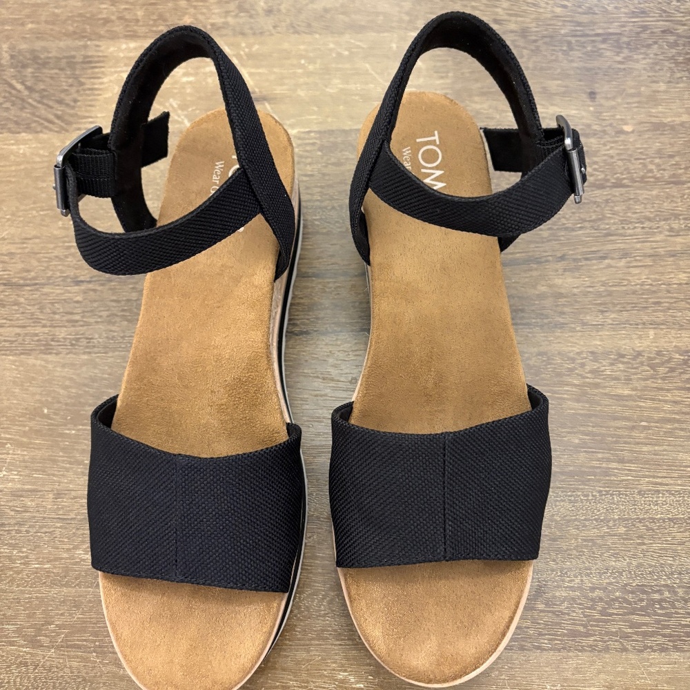 Diana Espadrille Platform Wedge Sandals- Size Women's 8.5 - Picture 2 of 7